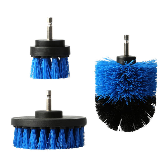 3Pcs Per Set Drill Brush Power Scrubber Cleaning Brush For Car Carpet Wall Tile Tub Cleaner Combo Brush Only