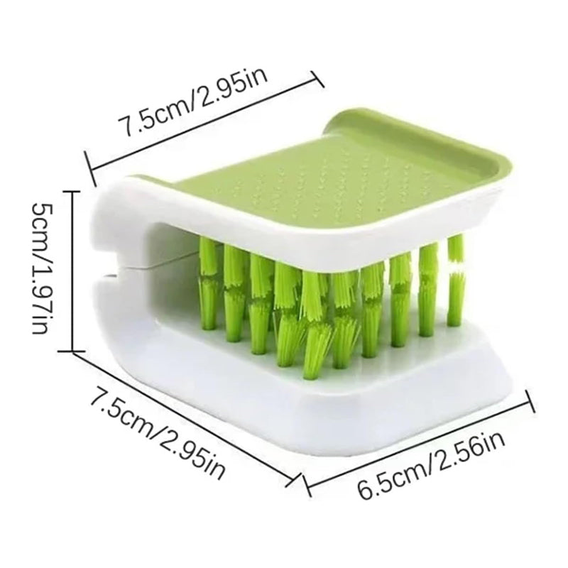 Multi-Purpose Car Seat Belt Cleaning Brush Double-Sided U-Shaped Folding Interior Seat Belt Cleaning Tool