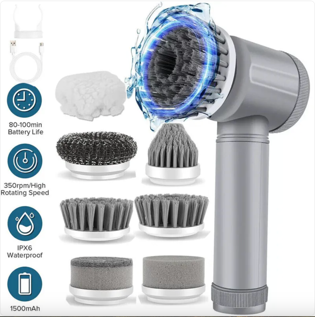 Cordless Spin Scrubber
