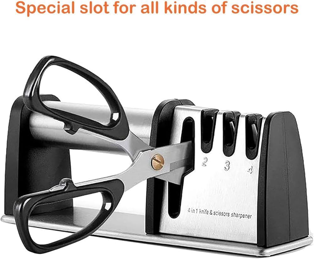 4-in-1 Kitchen Blade And Scissor Sharpening Tool