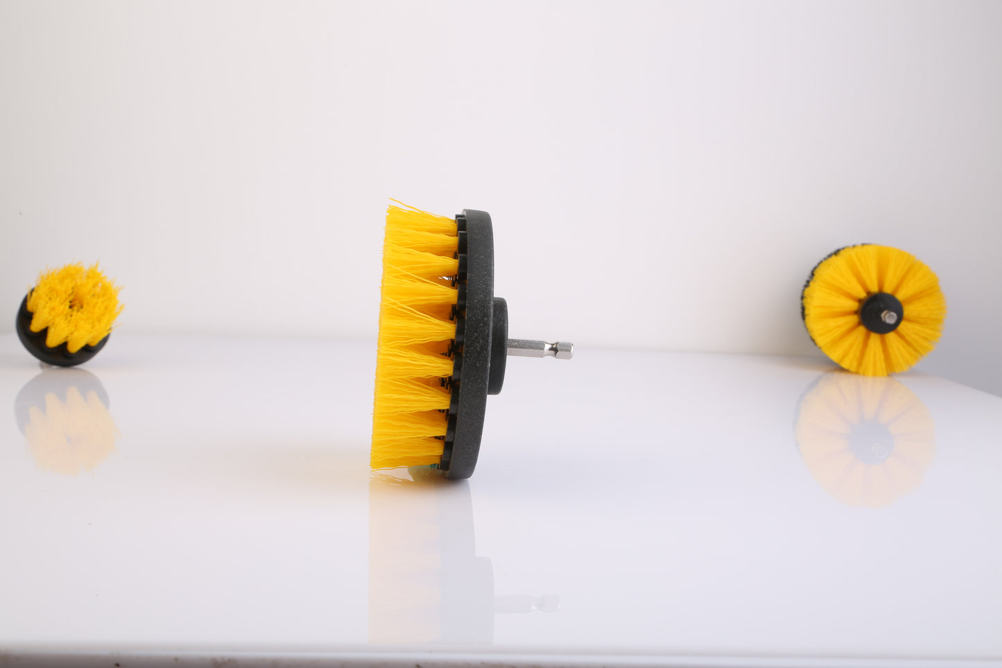 3Pcs Per Set Drill Brush Power Scrubber Cleaning Brush For Car Carpet Wall Tile Tub Cleaner Combo Brush Only