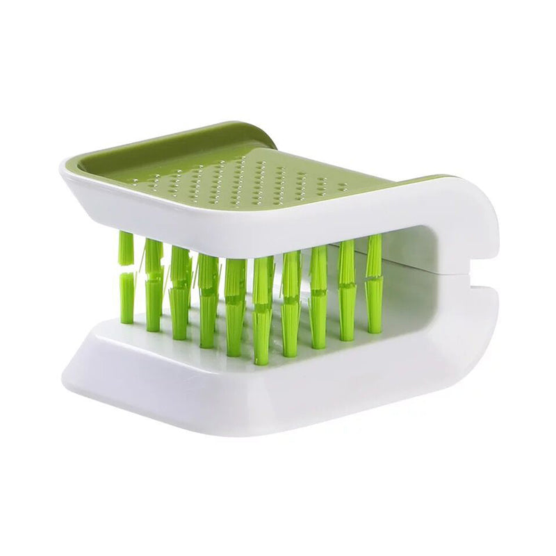 Multi-Purpose Car Seat Belt Cleaning Brush Double-Sided U-Shaped Folding Interior Seat Belt Cleaning Tool